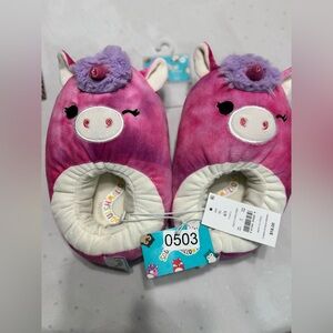 Squishmallow Pink Unicorn Slippers 4/5